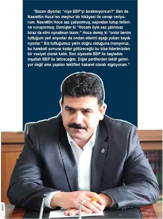 Bir röportajından